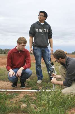 UC Merced Engineering graduate services working in project.