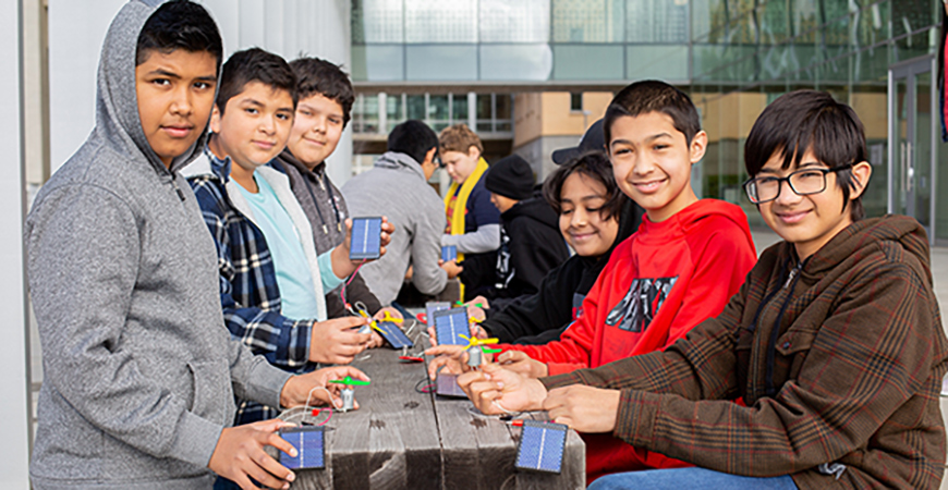 Students from Weaver School took part in Kids Day at UC Merced. The event was part of Engineers Week.