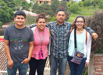 From left: Rodolfo Rodriguez, Maria Mora, Alejandro Zermeño and Danielle Bermudez.