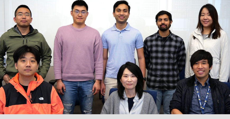 Professor Hyeran Jeon is pictured with her MoCA lab group. 