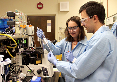 Gabriela Loots is taking part in today's National Labs Day activities on campus.