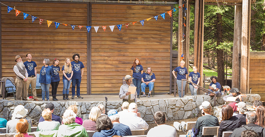 Shakespeare in Yosemite stage