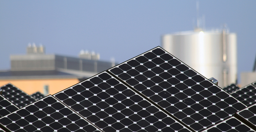 Solar array at UC Merced
