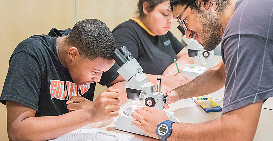 Three summer programs offer high school students the opportunity to spend time on a college campus and learn subjects ranging from mathematics and technology.