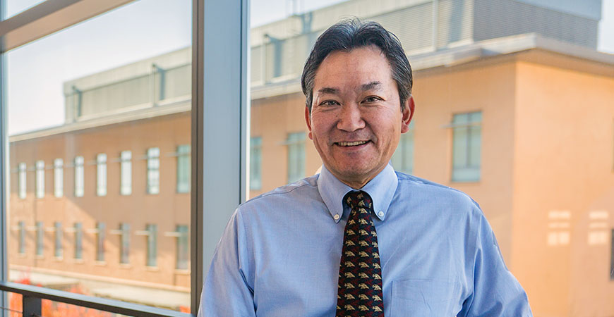 Professor Chris Amemiya hero