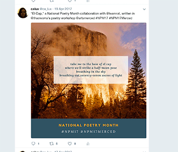 Christina Lux poem over photo