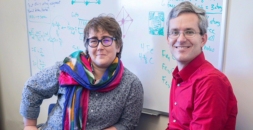 Professors Aurora Pribram-Jones and David Strubbe