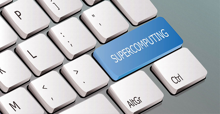 Supercomputing keyboard graphic hero